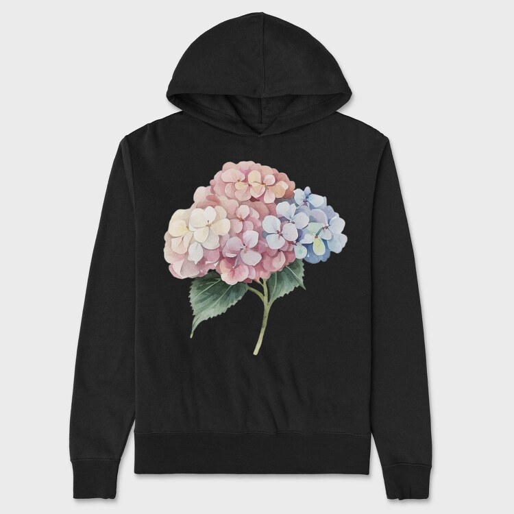 Hydrangea Flowers Wm, Hanorac Oversize Barbati (Unisex)