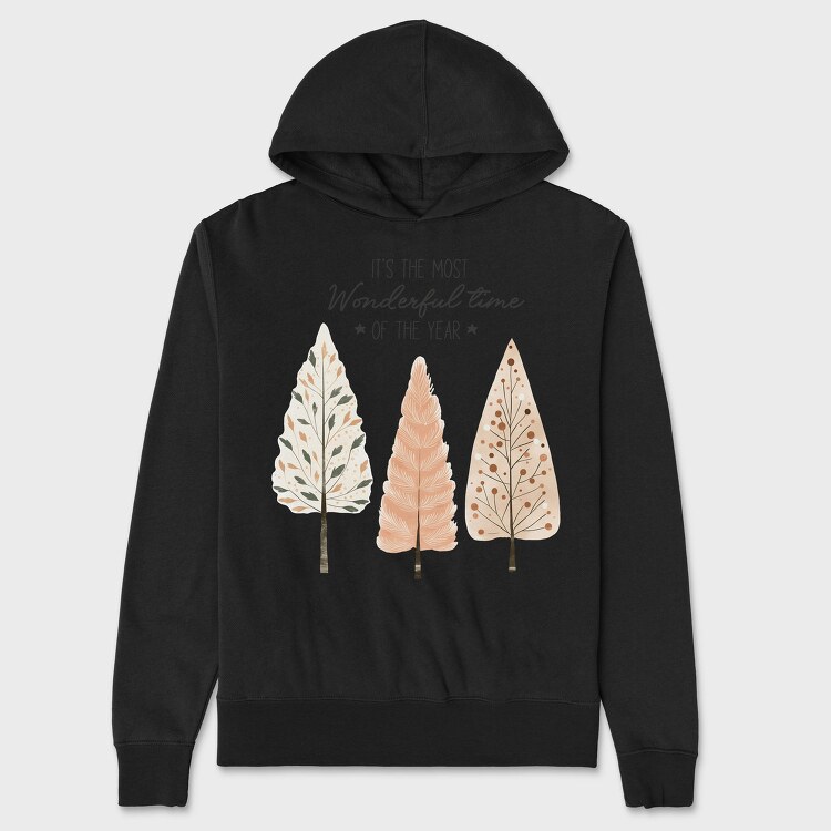Hygge Christmas Tree, Hanorac Oversize Barbati (Unisex)
