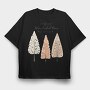 Hygge Christmas Tree, Tricou Oversize Barbati (Unisex)