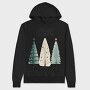 Hygge Christmas Trees, Hanorac Oversize Barbati (Unisex)