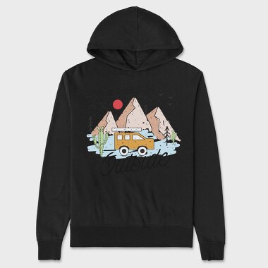 I D Rather Be Outside, Hanorac Oversize Barbati (Unisex)