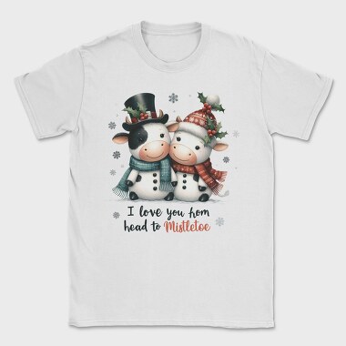 I Love You Mistletoe, Tricou Barbati (Unisex)