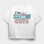 I M Snow Cute, Tricou Oversize Barbati (Unisex)