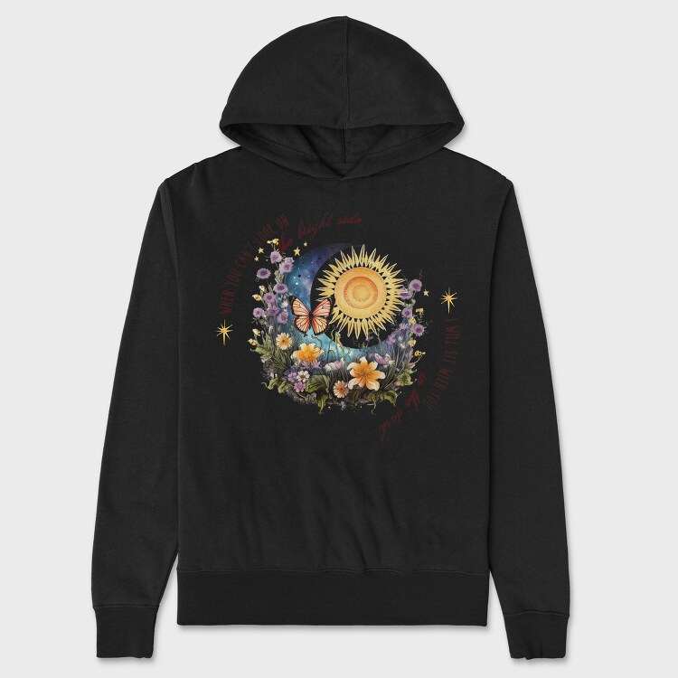 I Will Sit With You In The Dark, Hanorac Oversize Barbati (Unisex)