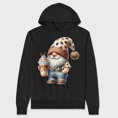 Iced Coffee Gnome, Hanorac Oversize Barbati (Unisex)