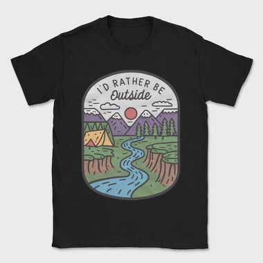 Id Rather Be Be Outside, Tricou Barbati (Unisex)