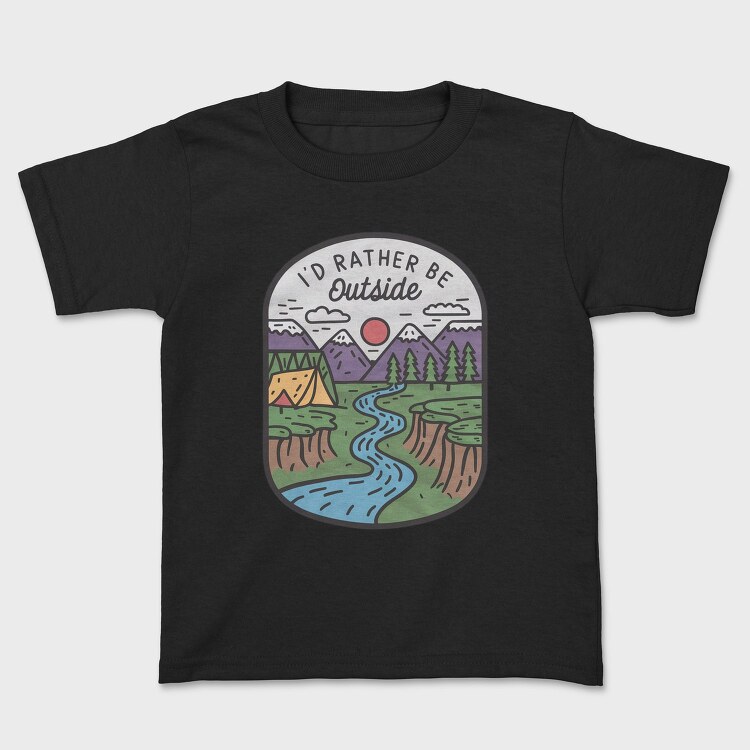 Id Rather Be Be Outside, Tricou Copii