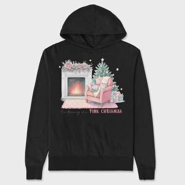 Im Dreaming Of A Pink Christmas, Hanorac Oversize Barbati (Unisex)