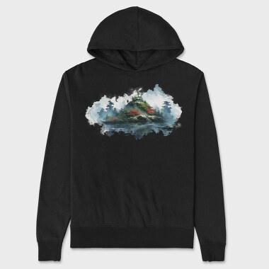 Island Isolation Pond, Hanorac Oversize Barbati (Unisex)