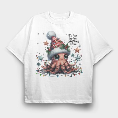 Its Fine Im Fine, Tricou Oversize Barbati (Unisex)
