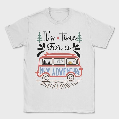 Its Time For A New Adventure, Tricou Barbati (Unisex)