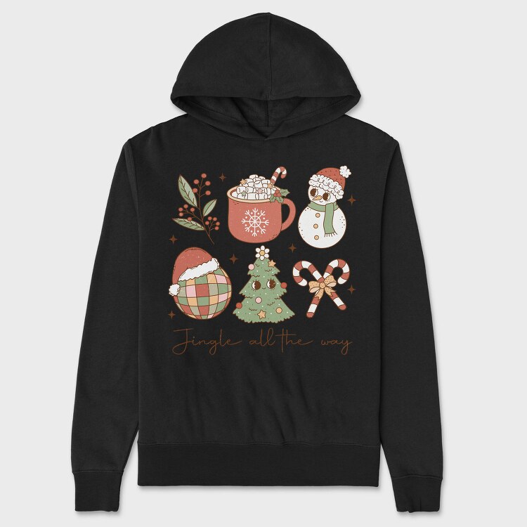 Jingle All The Way, Hanorac Oversize Barbati (Unisex)