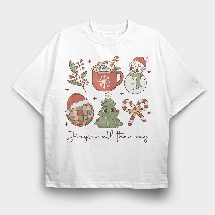 Jingle All The Way, Tricou Oversize Barbati (Unisex)