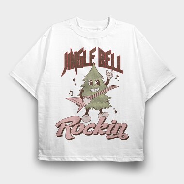 Jingle Bell Bell, Tricou Oversize Barbati (Unisex)