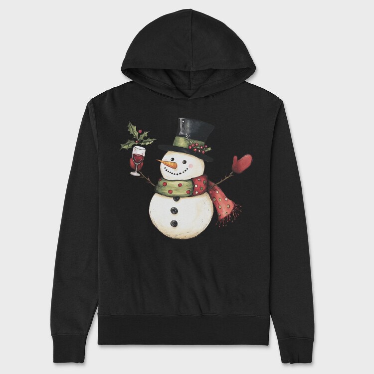 Jolly Snowman Sip, Hanorac Oversize Barbati (Unisex)