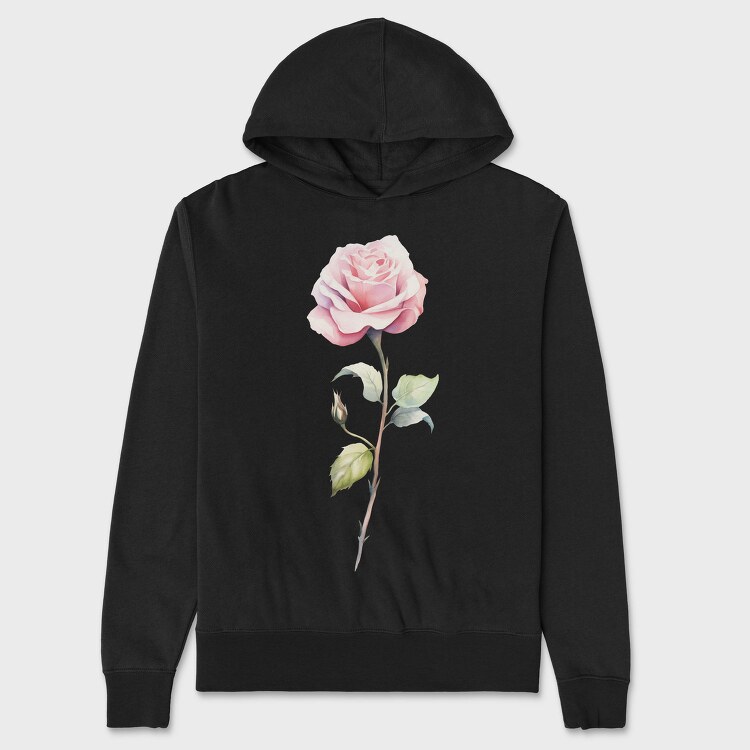 June Rose Bud, Hanorac Oversize Barbati (Unisex)