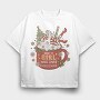 Just A Girl Who Loves Christmas, Tricou Oversize Barbati (Unisex)