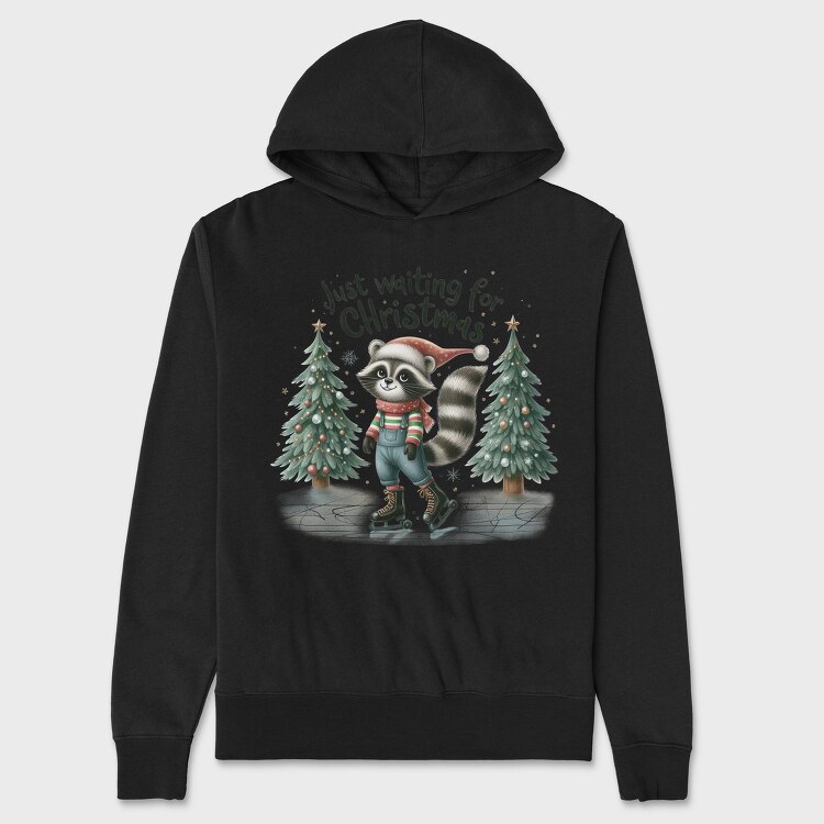 Just Waiting For Christmas, Hanorac Oversize Barbati (Unisex)