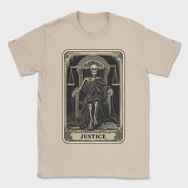 Justice Skeleton Card, Tricou Barbati (Unisex)