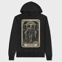 Justice Skeleton Card, Hanorac Oversize Barbati (Unisex)