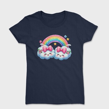 Kawaii Cloud Rainbow, Tricou Femei