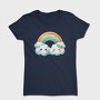 Kawaii Rainbow Clouds, Tricou Femei