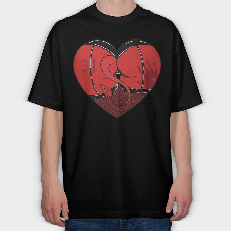 Spider Heart 31, Tricou Oversize Barbati (Unisex)