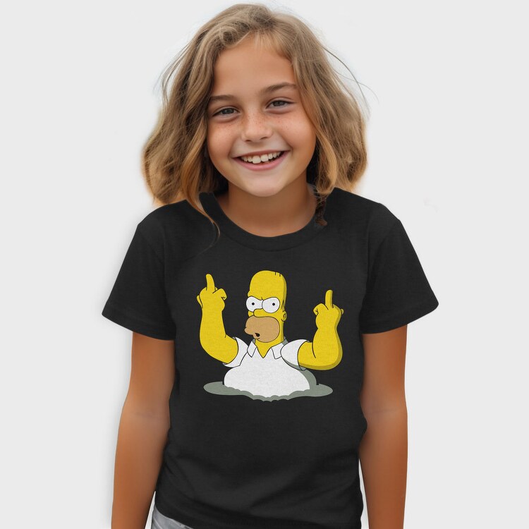 Homer Middle Finger, Tricou Copii