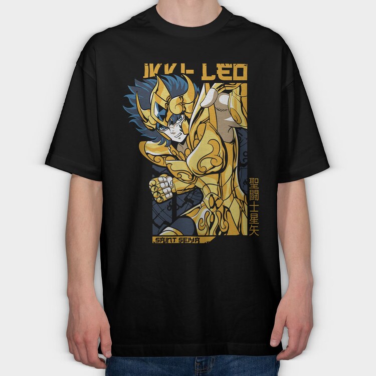 Saint Seiya Leo, Tricou Oversize Barbati (Unisex)