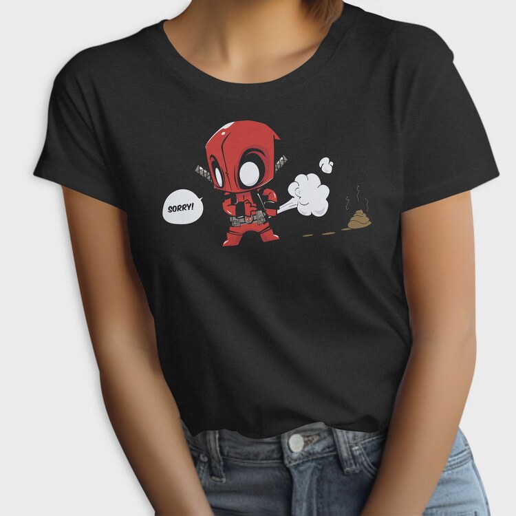 Deadpool Chibi Poop, Tricou Femei
