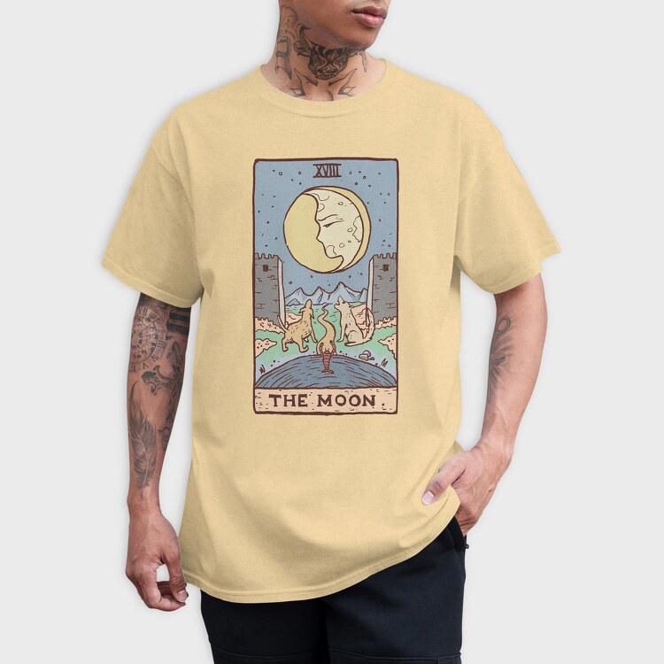 The Moon Tarot Classic, Tricou Barbati (Unisex)