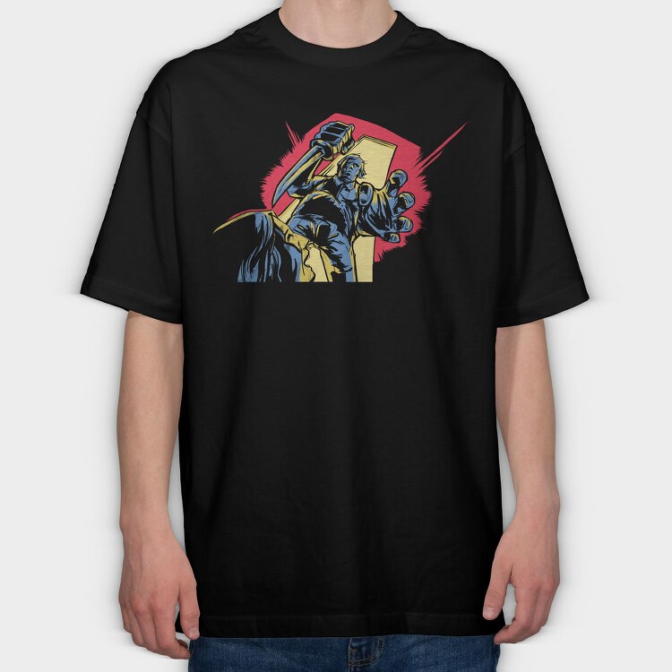 Thunder Hammer, Tricou Oversize Barbati (Unisex)