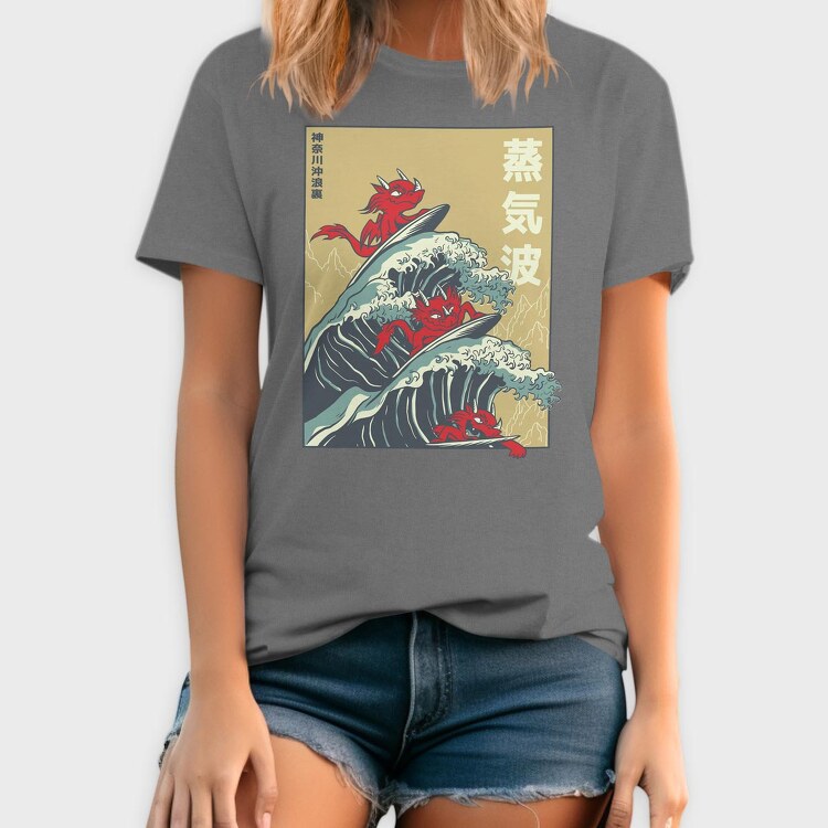 Big Wave Dragons, Tricou Barbati (Unisex)