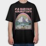 I D Rather Camping, Tricou Oversize Barbati (Unisex)