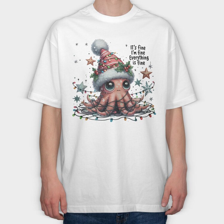 Its Fine Im Fine, Tricou Oversize Barbati (Unisex)
