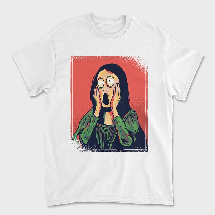 Mona Lisa Scream, Tricou Barbati (Unisex)