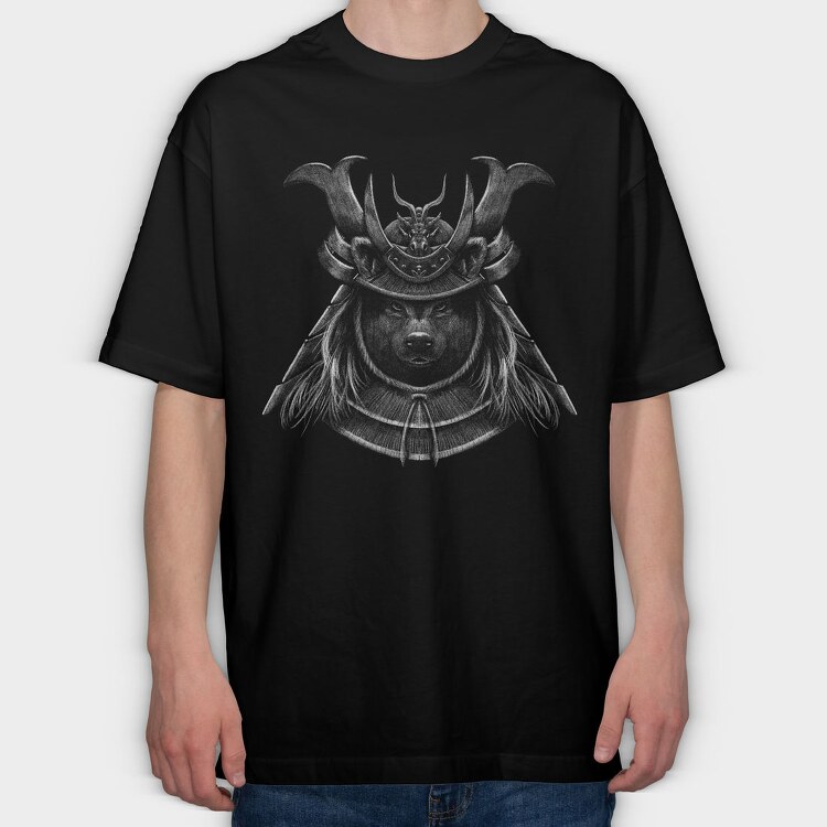 Samurai Shibainu, Tricou Oversize Barbati (Unisex)