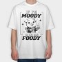 If I Am Moody Give Me Foody, Tricou Oversize Barbati (Unisex)