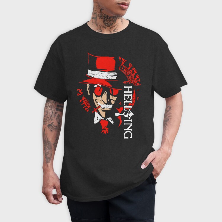 Red Skull Monowolf, Tricou Barbati (Unisex)