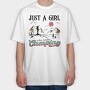 Just A Girl Loves Camping, Tricou Oversize Barbati (Unisex)