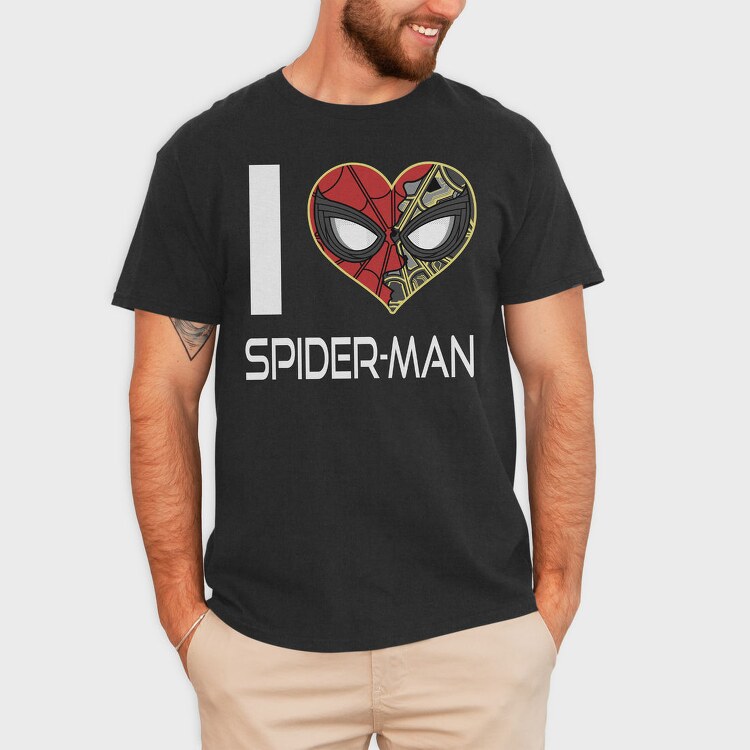 I Heart Spider Man, Tricou Barbati (Unisex)