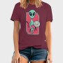 Alien Cat, Tricou Barbati (Unisex)