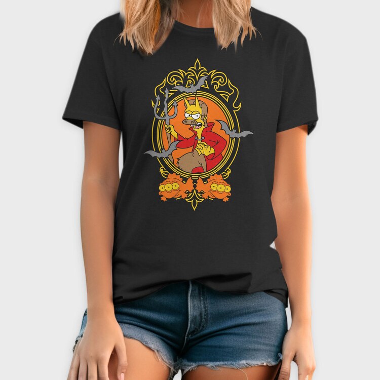 Satan Simpson, Tricou Barbati (Unisex)