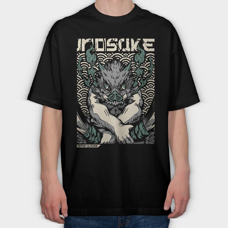 Demon Slayer Beast, Tricou Oversize Barbati (Unisex)