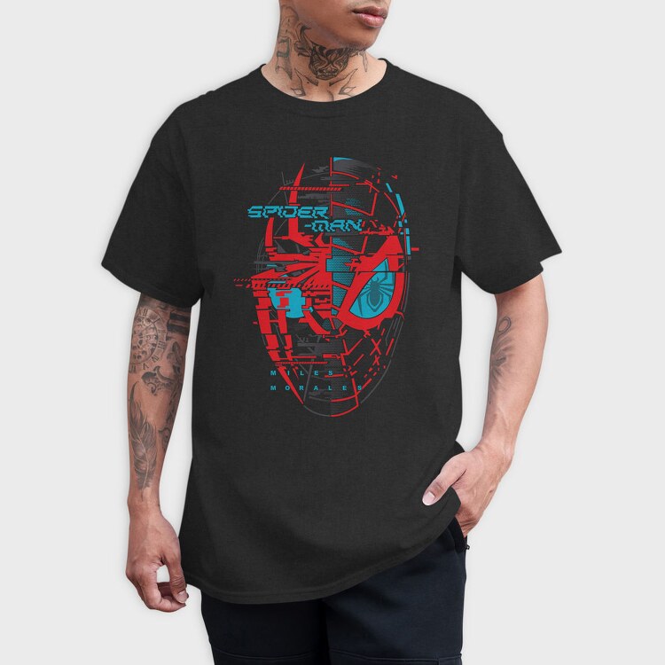 Spiderman Miles Morales, Tricou Barbati (Unisex)