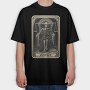 Justice Skeleton Card, Tricou Oversize Barbati (Unisex)