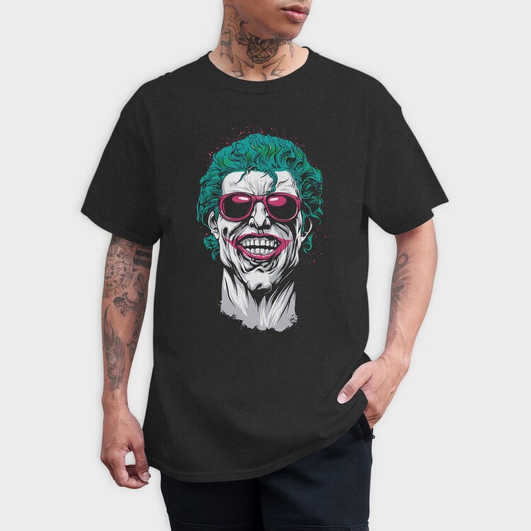 Joker Glasses, Tricou Barbati (Unisex)