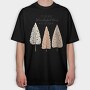 Hygge Christmas Tree, Tricou Oversize Barbati (Unisex)