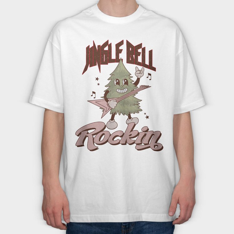 Jingle Bell Bell, Tricou Oversize Barbati (Unisex)