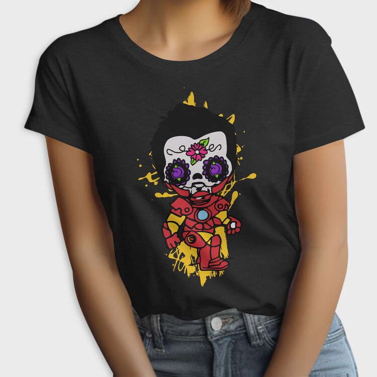 Dia De Los Muertos Ironman, Tricou Femei